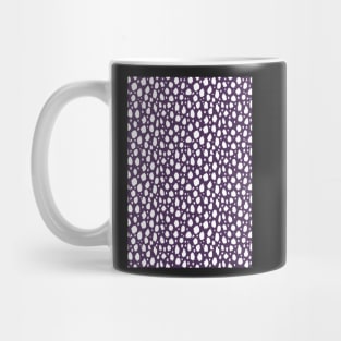 Purple and White Spot Dalmatian Pattern Mug